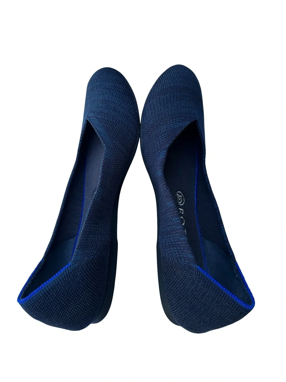 Rothy's Navy Knit Ballet Flats